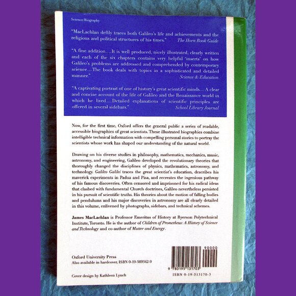 Book - Galileo Galilei: First Physicist, by James MacLachlan - Picture 13 of 13